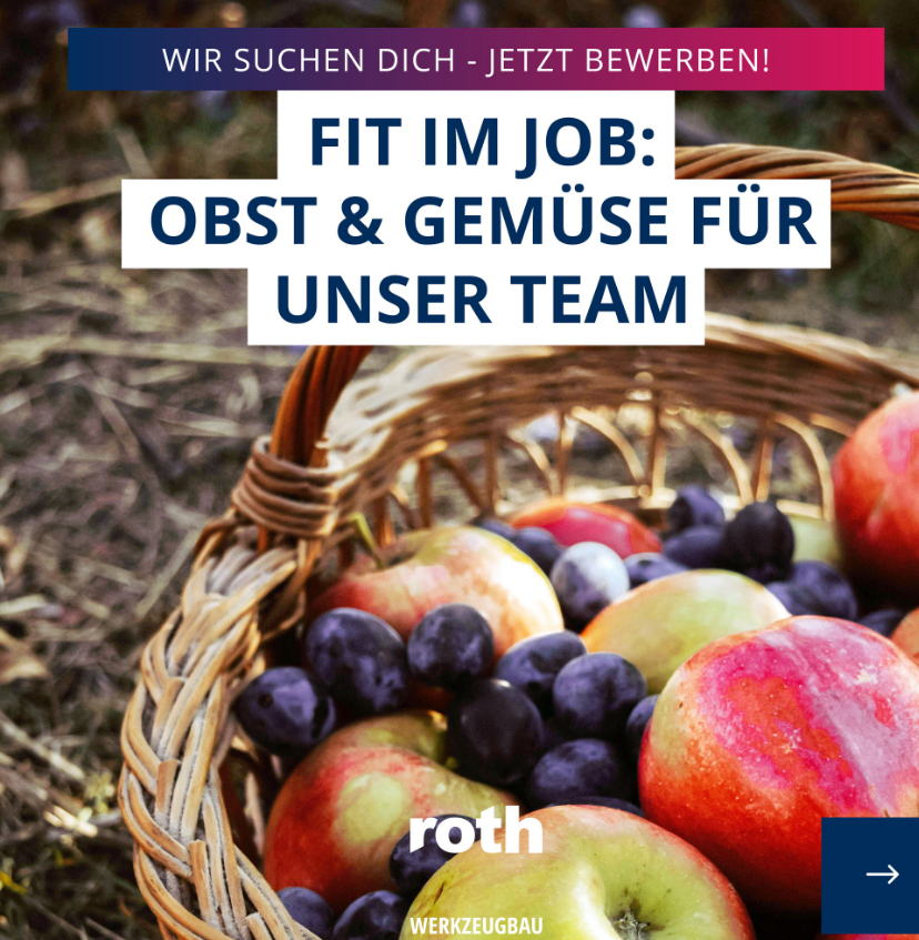 Fit im Job - Dein Vitaminkick für ungebremsten Tatendrang im Hause roth